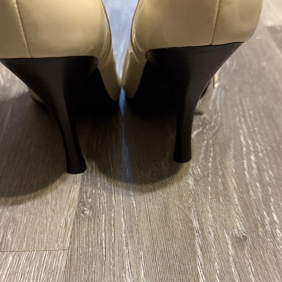 Jeffrey Campbell Ivory Ruched Heeled Boots - Picture 5 of 5